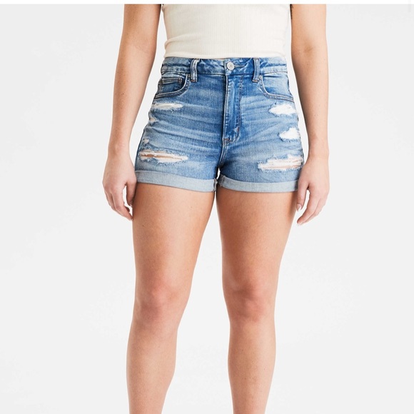curvy high waisted shorts